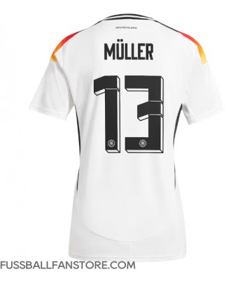 Deutschland Thomas Muller #13 Replik Heimtrikot Damen EM 2024 Kurzarm